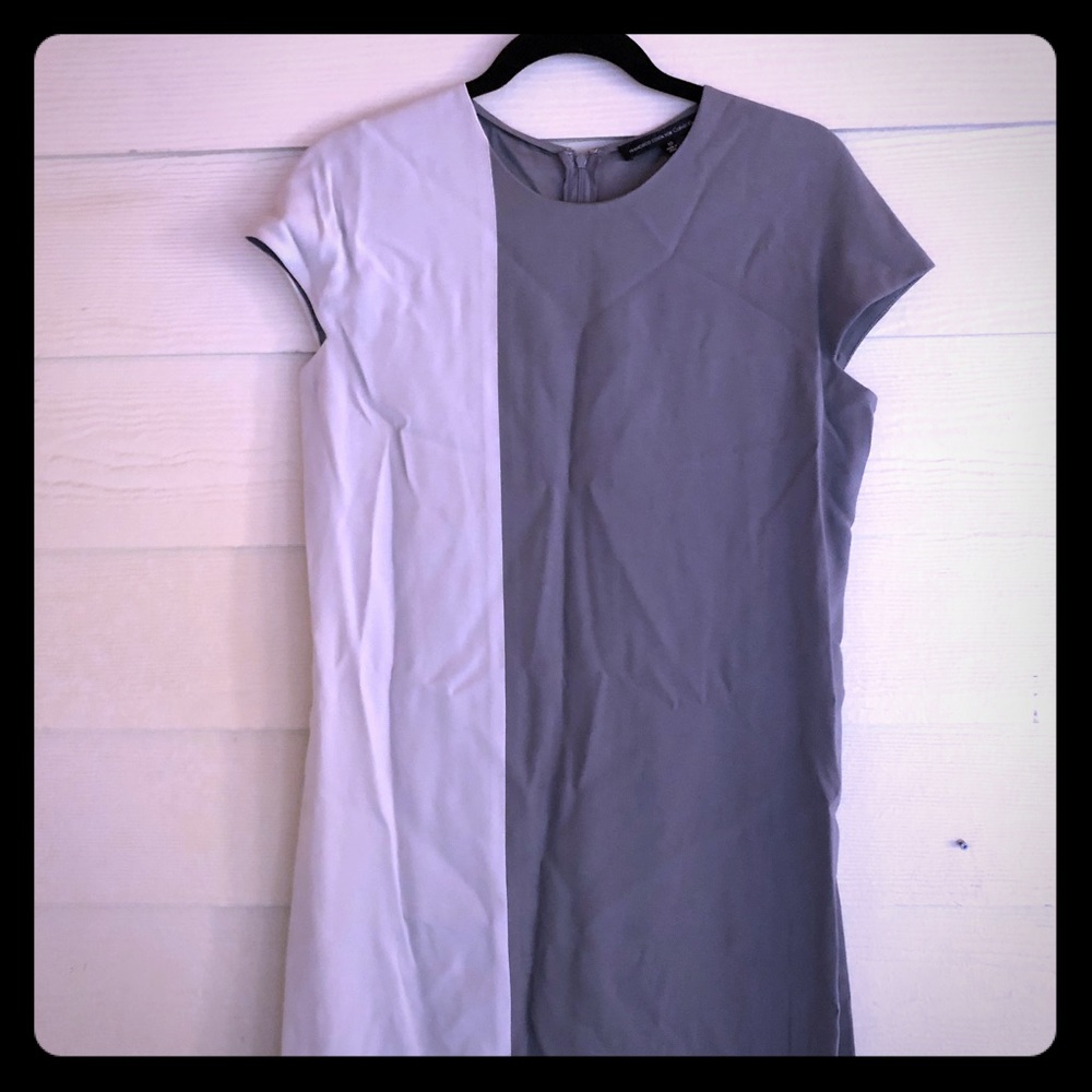 Calvin Klein Color-block Grey Dress 10